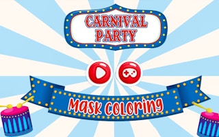 Carnival Party Mask Coloring game cover