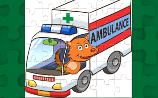 Cartoon Ambulance Puzzle game cover