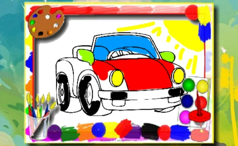 Coloring pages cars printable Cut Out Stock Images & Pictures - Alamy