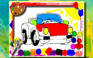 Cartoon Cars Coloring Book game cover