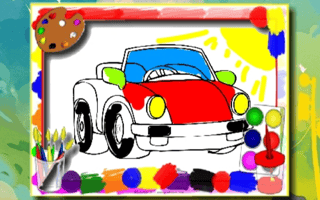 Cartoon Cars Coloring Book