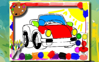 Cartoon Cars Coloring Book game cover