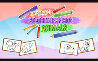Cartoon Coloring For Kids Animals game cover