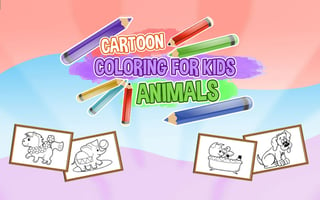 Cartoon Coloring For Kids Animals game cover