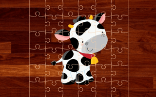 Cartoon Farm Animals Puzzle game cover