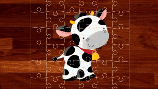 Cartoon Farm Animals Puzzle game cover