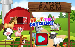 Cartoon Farm Spot the Difference