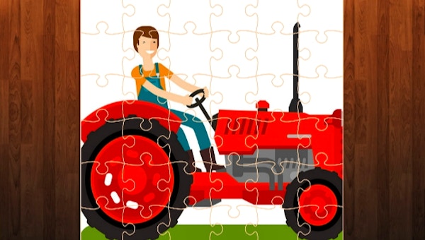 Cartoon Farm Traktors Jigsaw Puzzles 🕹️ Play Now on GamePix