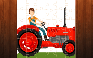 Cartoon Farm Traktors Jigsaw Puzzles game cover