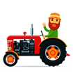 Cartoon Farm Traktors Jigsaw Puzzles