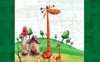 Cartoon Giraffe Puzzle game cover