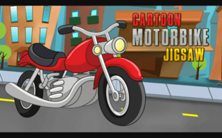 Cartoon Motorbike Jigsaw game cover