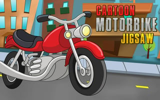 Cartoon Motorbike Jigsaw game cover