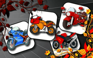 Cartoon Motorbikes Memory game cover