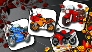 Cartoon Motorbikes Memory game cover