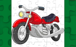 Cartoon Motorcycles Puzzle game cover