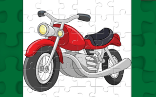 Cartoon Motorcycles Puzzle game cover