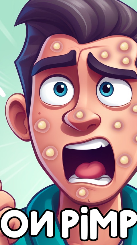 Cartoon Pimple Pop