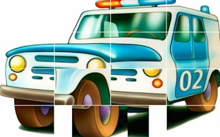 Cartoon Police Car Slide