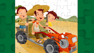 Cartoon Tractor Puzzle