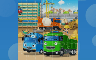 Cartoon Trucks Jigsaw game cover