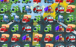 Cartoon Trucks Match 3 game cover