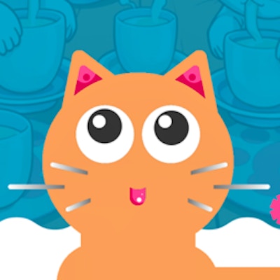 Cat and Milk By Gamepix