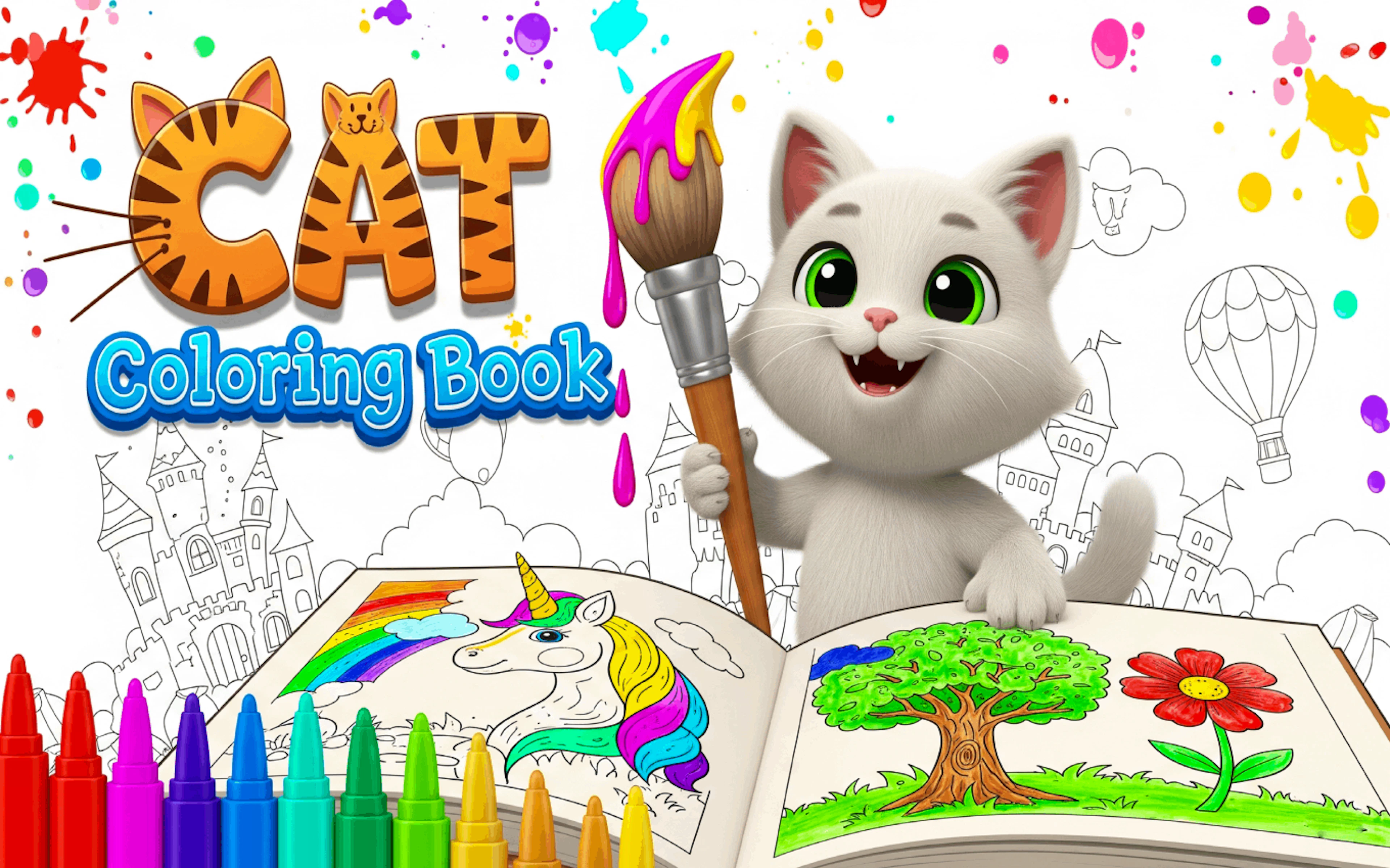 Cat Coloring Book