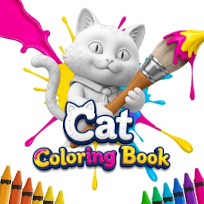Cat Coloring Book By Gamepix