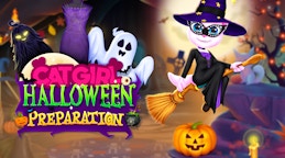 Cat Girl Halloween Preparation