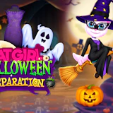 Cat Girl Halloween Preparation