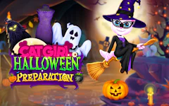 Cat Girl Halloween Preparation