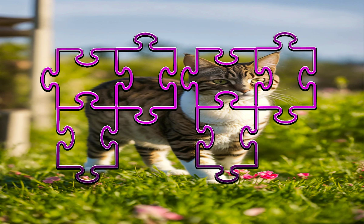 Play Cat Jigsaw Puzzle Frenzy — free online Cats game