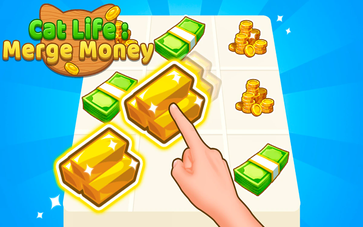 Play Cat Life Merge Money — free online Cats game