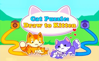 Cat Puzzle: Draw To Kitten