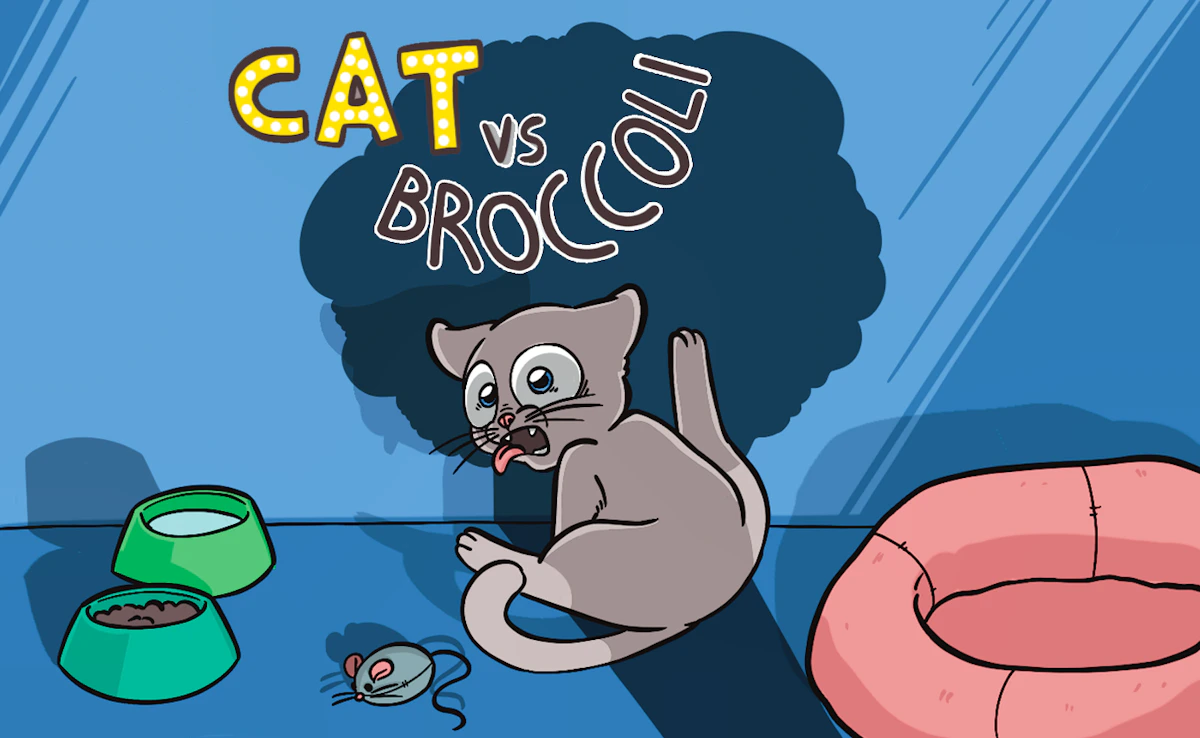 Play Cat VS Broccoli — free online Fun game