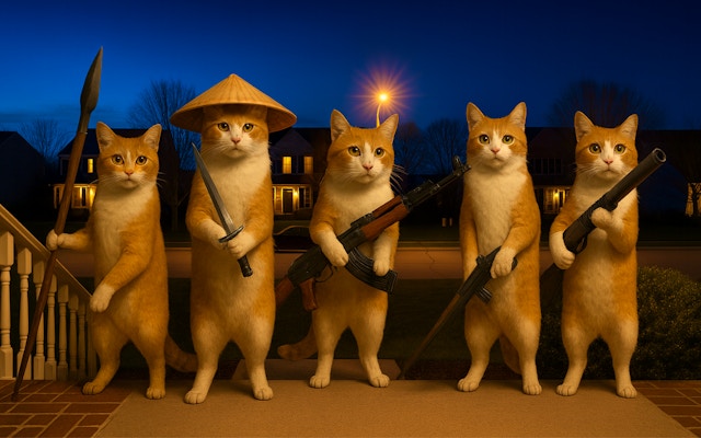 Cat With A Gun Clicker Evolution