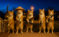 Cat with a Gun. Clicker Evolution