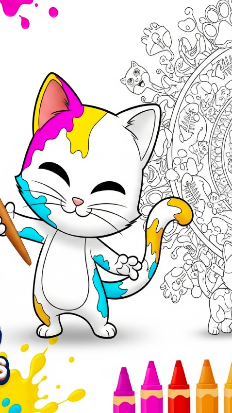 Cats Coloring Book for Kids