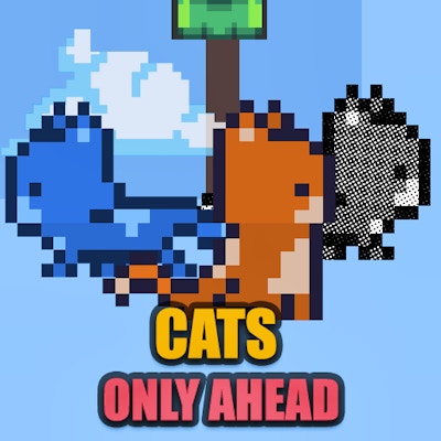 Cats Only Ahead By Gamepix