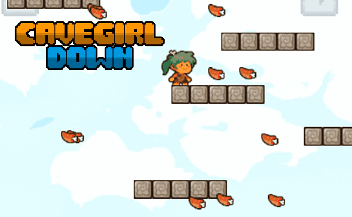 Play Cavegirl Down — free online Skill game