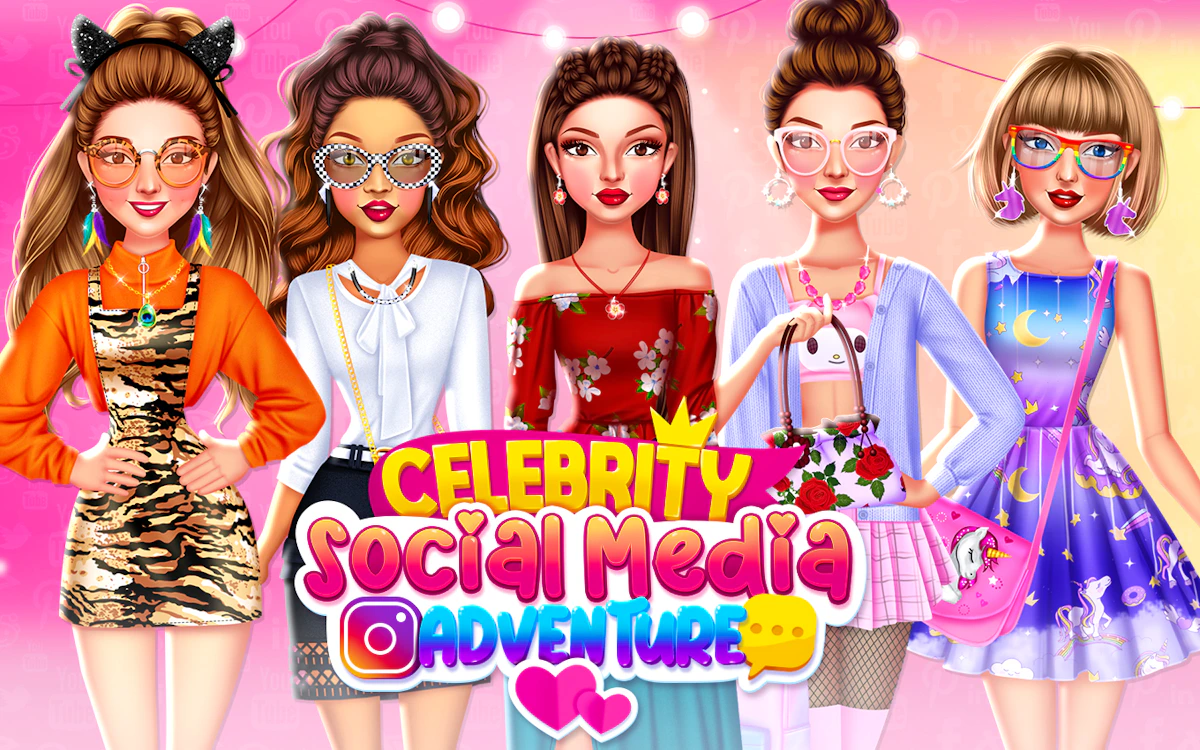 Play Celebrity Social Media Adventure — free online Kids game
