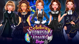 Celebrity Wednesday Addams Style