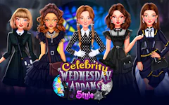 Celebrity Wednesday Addams Style