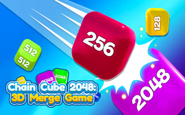 Chain Cube 2048 3D เกมรวมเลข