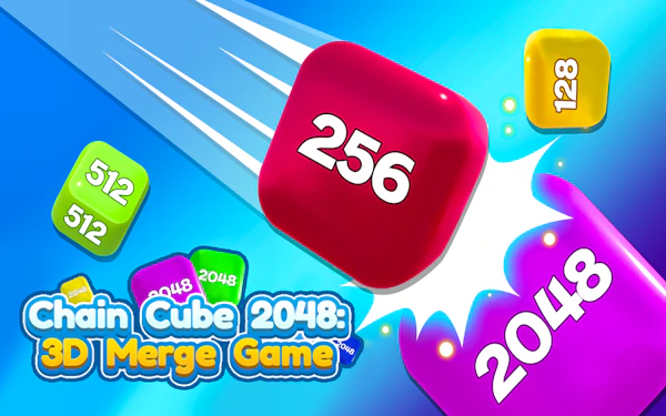 Chain Cube 2048 3D Merge Game