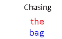 Chasing the bag