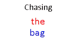 Chasing the bag