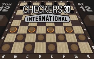 Checkers 3d International game cover