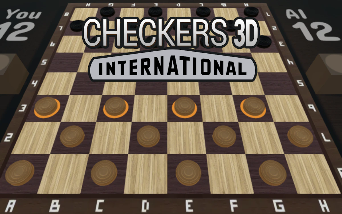 Play Checkers 3D International — free online Board game